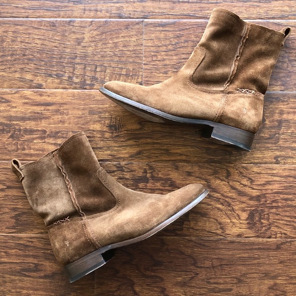 Frye Shoes - Frye Cara Suede Short Boots